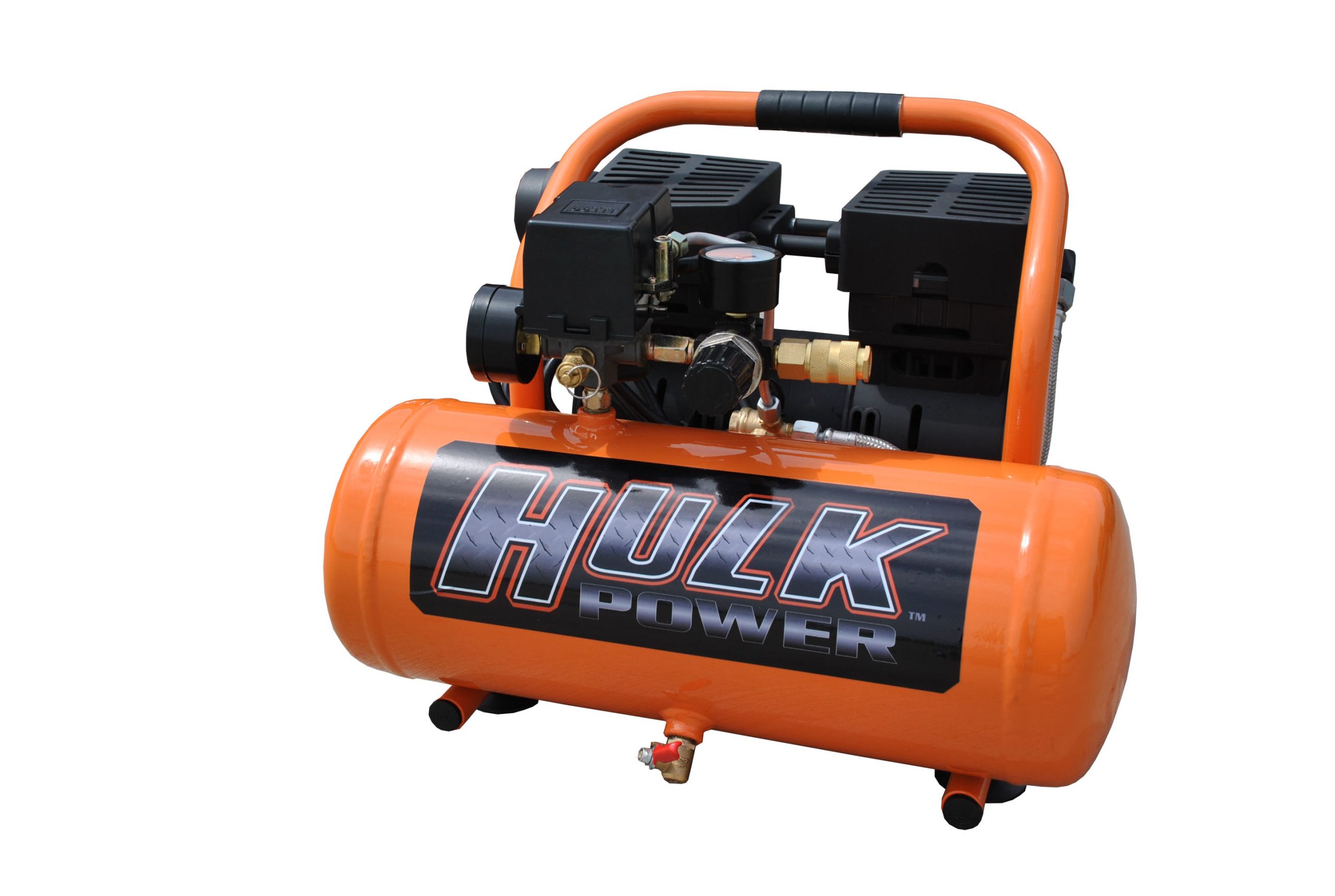 EMAX Silent Air Portable Compressor Hulk by EMAX 1hp 2 Gal HP01P002SS 