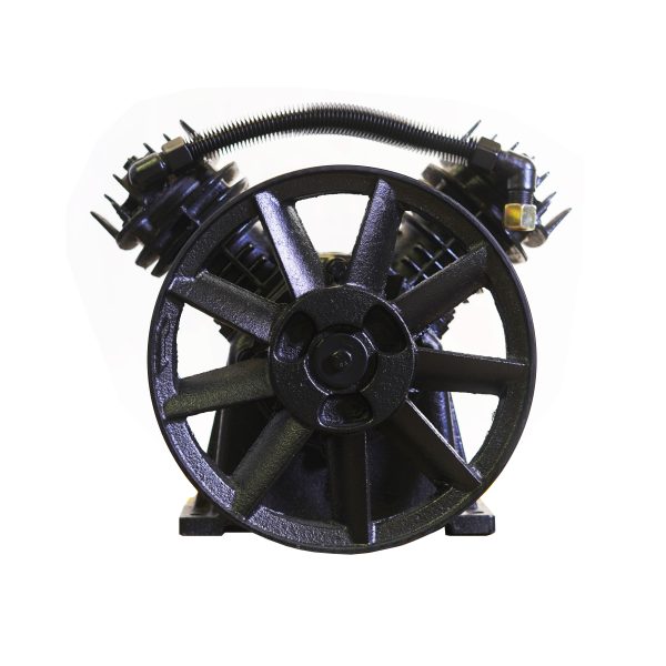 3hp 13CFM Displacement  Single Stage Reciprocating Splash Lubricated Bare Pump w/Flywheel - Image 4