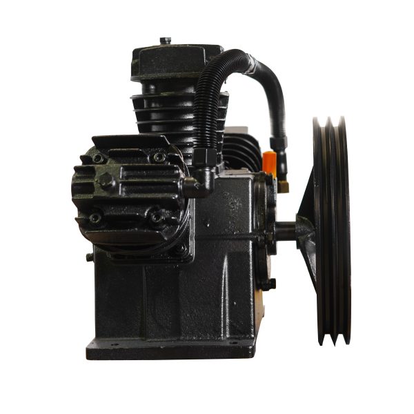 5hp 18CFM Displacement  Single Stage Reciprocating Splash Lube Bare Pump w/Flywheel - Image 4