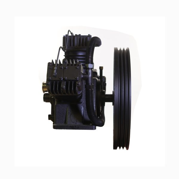 15HP 44CFM Displacement  2 Stage 3Cyl Pressure Lubricated Bare Pump w/Flywheel - Image 3