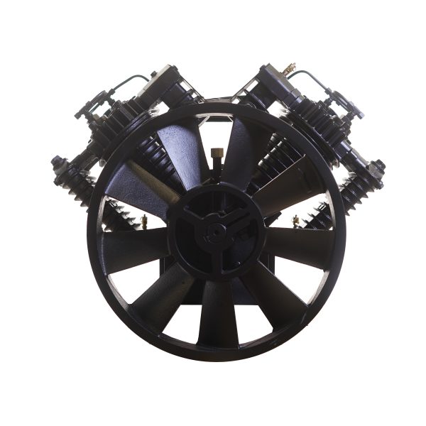 10HP 43CFM Displacement  2 Stage Reciprocating Pressure Lubricated Bare Pump w/Flywheel