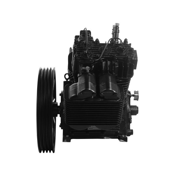 25HP 98CFM Displacement  2 Stage Pump Pressure Lubricated Reciprocating Bare Pump ww/Flywheel - Image 4