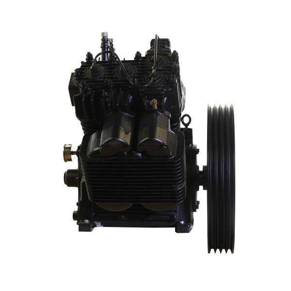 25HP 98CFM Displacement  2 Stage Pump Pressure Lubricated Reciprocating Bare Pump ww/Flywheel - Image 5
