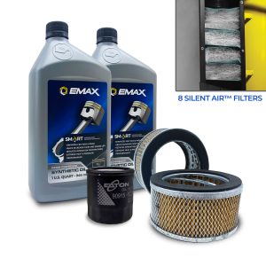 AMAZON FBA EMAX 5YR Extended Silent Air Warranty Kit  Filter Maintenance kits for 5hp - 10hp  Piston Compressors, includes (2) OILEXPIS102Q (2) FILTER057 (8)  FILTER107 (1) FILTER125 Oil Filter