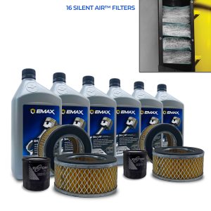 Eaton Extended Lifetime Pump  Warranty Maintenance Kit w/  Smart Oil For  15HP & 20HP Piston Compressor with Air Silencer 5 stage Filtration System (4) FILTER058 (16) FILTER107 (6) OILEXPIS102Q  (1) FILTER130 Oil Filter