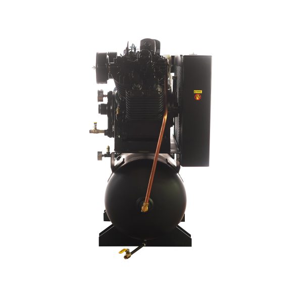 EMAX Honda GX Gas Driven w/Electric Start 13 HP V4 28CFM Pressure Lubricated 30 Gal.Truck Mount Stationary Air Compressor - Image 2