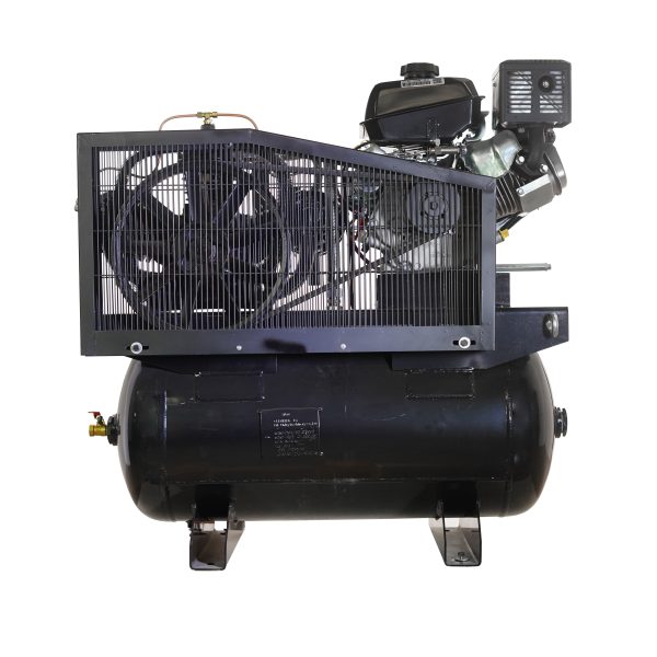EMAX Kohler Command Pro Gas Driven w/Electric Start 14 HP 3Cyl 24CFM Splash Lubricated 30 Gal.Truck Mount Stationary Air Compressor - Image 6