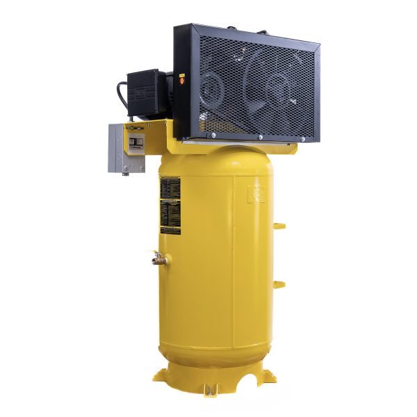 EMAX Industrial  7.5HP 31CFM 1-Phase 2 Stage 80 gal.Vertical Stationary Electric Air Compressor-w/Pressure Lube Pump,w/Isolator Pads - Image 4