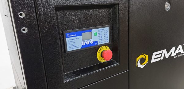 15HP 3PH 208V 56CFM Fixed Speed Industrial Rotary Screw Compressor mounted on a 120 Gal horizontal Tank swingarm 115CFM Air Dryer - Image 4