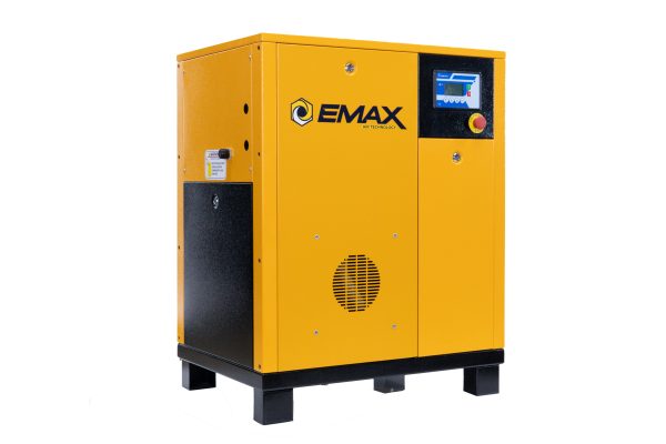 EMAX 7.5HP 3PH 208V 29CFM Energy Efficient Variable Speed Industrial Rotary Screw Compressor-Cabinet Only -100,000 HR pump life