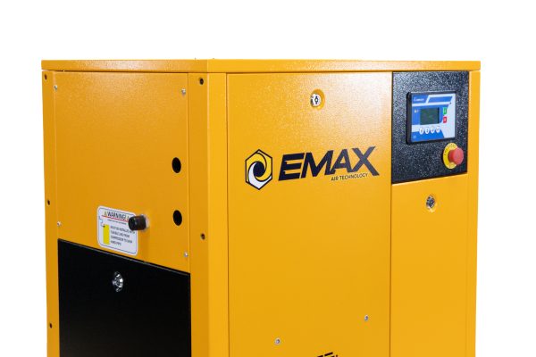 EMAX 7.5HP 3PH 208V 29CFM Energy Efficient Variable Speed Industrial Rotary Screw Compressor-Cabinet Only -100,000 HR pump life - Image 3
