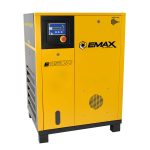 EMAX 10HP 3PH 208V 45CFM Energy Efficient Variable Speed Industrial Rotary Screw Compressor-Cabinet Only -100,000 HR pump life