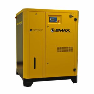 EMAX 30HP 3PH 460V 129CFM Energy Efficient Variable Speed Industrial Rotary Screw Compressor-Cabinet Only -100,000 HR pump life