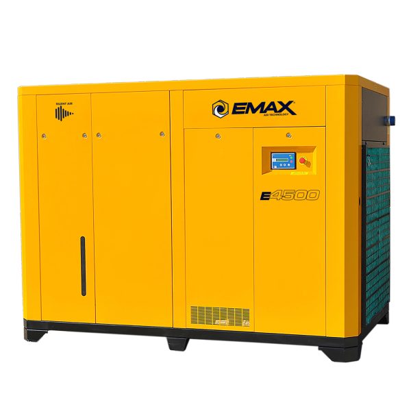 EMAX 150HP 3PH 460V 706CFM Energy Efficient Variable Speed Industrial Rotary Screw Compressor-Cabinet Only -100,000 HR pump life