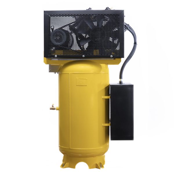 EMAX Silent Air  Industrial 7.5HP 31CFM 1-Phase 2 Stage 80 gal.Vertical Stationary Electric Air Compressor-w/Pressure Lube Pump,w/Isolator Pads - Image 4