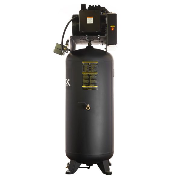 EMAX Industrial 5HP 2CYL Single Stage 19CFM 60 Gallon Air Compressor  - Splash Lube Pump, w/isolator pads - Image 4
