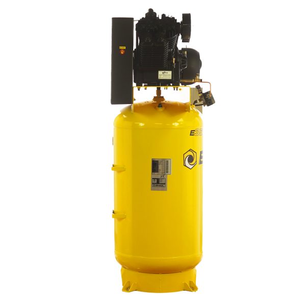 EMAX Industrial 10HP V4 Two Stage 1Ph 38CFM 80 Gallon Air Compressor w/isolator pads - Splash Lube Pump - Image 2