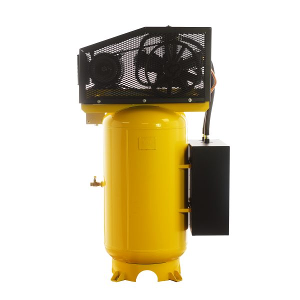 EMAX Silent Air Industrial 7.5HP 26CFM 1-Phase 3CYL 2 Stage 80 Gal.Vertical Stationary Electric Air Compressor-w/Splash Lube Pump,w/Isolator Pads - Image 3