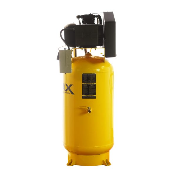 EMAX Silent Air Industrial 7.5HP 26CFM 1-Phase 3CYL 2 Stage 80 Gal.Vertical Stationary Electric Air Compressor-w/Splash Lube Pump,w/Isolator Pads - Image 4