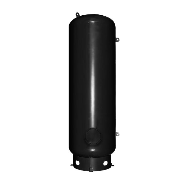 1060- Gal ASME Vertical Holding Tank w/ Auto Drain - Matte Black - Image 2