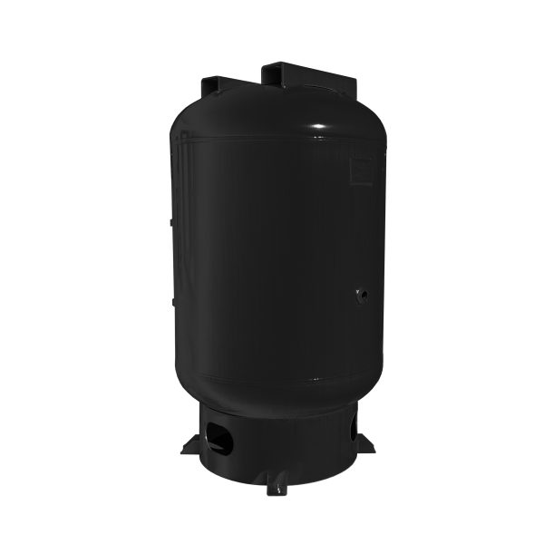 120- Gal ASME Vertical Holding Tank w/ Auto Drain  - Matte Black - Image 2