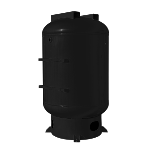 120- Gal ASME Vertical Holding Tank w/ Auto Drain  - Matte Black