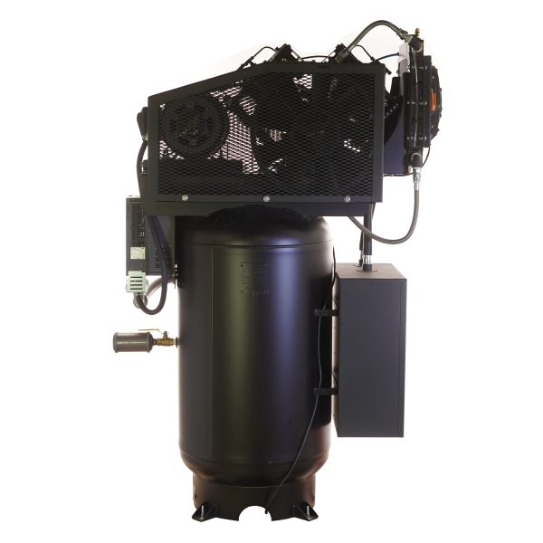 EMAX Hydro SMART AIR® Silent Air 10HP 38CFM 3 Phase 208 Volt 2-Stage 80 Gal. Air Compressor-W/ Pressure Lube Pump , Isolator Pads, Belt Tensioner, Continuous Run, Auto Drain, Water cooled pump, Radiator, Smart PLC, low Oil Shutdown, 100% Duty Cycle,With WIFI Connection - Image 13