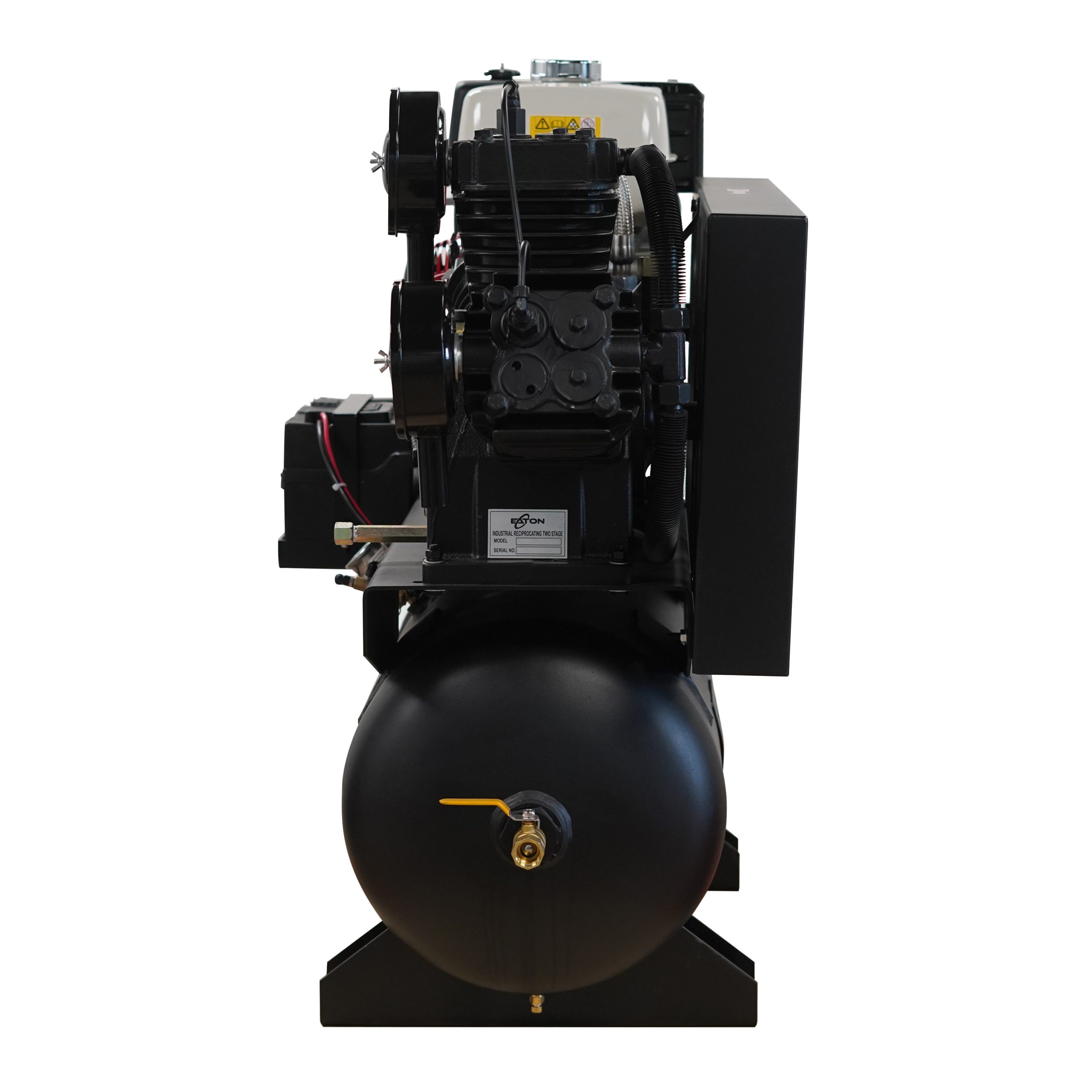 EMAX Honda Gas Driven w/Elec. Start 13HP 3Cyl 26CFM 30 gal.Truck Mount Stationary Air Compressor - Includes First Maintenance Kit - Image 5