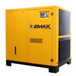 EMAX 30HP 3 Phase Variable Speed Rotary Screw Air Compressor – 129CFM Industrial Air Compressor, 208V, Energy Efficient, 100,000-Hour Airend Life, Cabinet Only