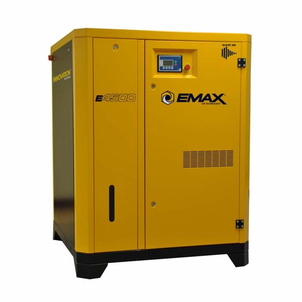 EMAX E4500 Series – 60 HP Direct Drive Rotary Screw Air Compressor, EMAX Industrial, Variable Speed, 3 Phase-ERV0600003D