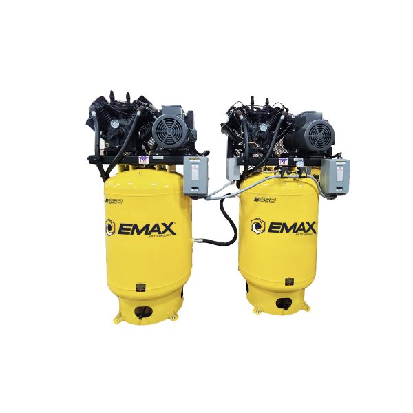EMAX E450 Series -10HP 3ph 80 Gallon Vertical Solo Mounted Alternating Silent Air Expandable Airlink System-ESP10A080V3