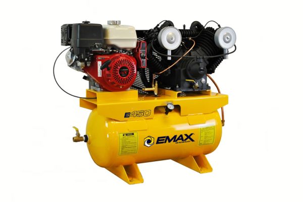 EMAX E450 Series -13 HP Gas Air Compressor, 2 Stage, V4, 30 Gallon, Truck Mount, EGES1330V4