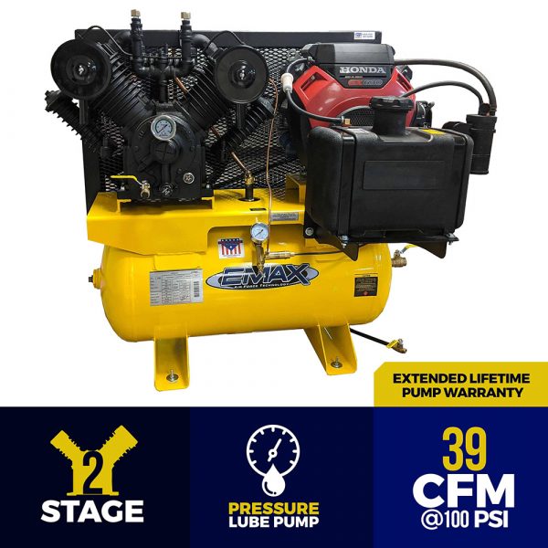 18 HP Gas Air Compressor, 2 Stage, V4, 30 Gallon, Truck Mount, EGES1830ST