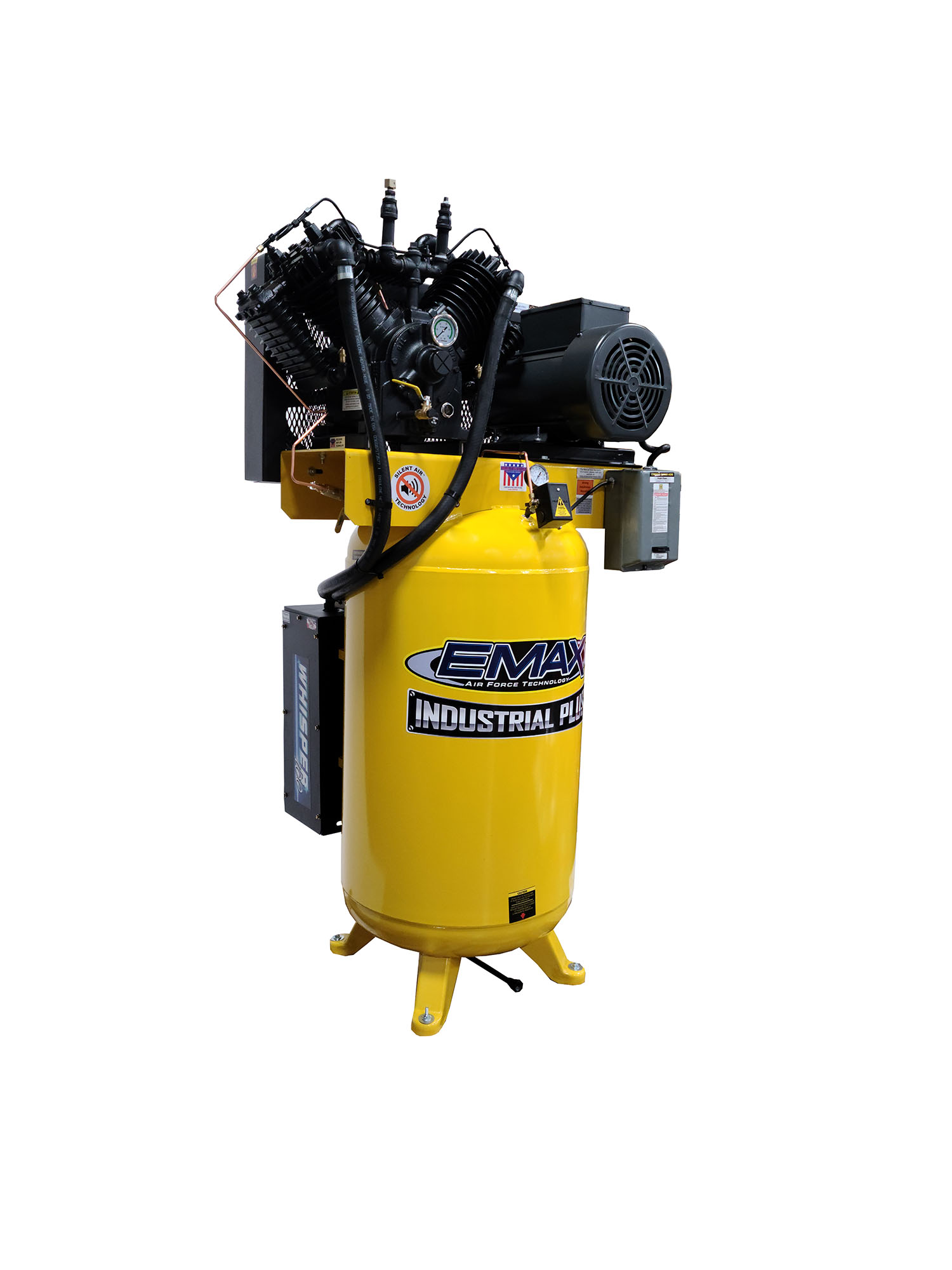 7.5 HP Air Compressor, 80 Gallon, 1 Phase, Silent Air System